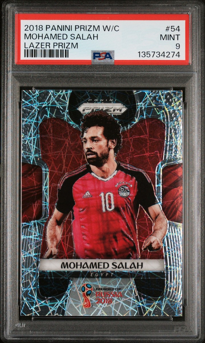 2018 Panini Prizm World Cup - Mohamed Salah #54 Lazer Prizm for