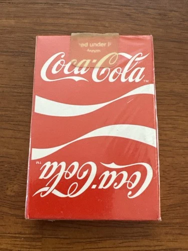 Coca Cola Bridge Plastic Coated Playing Cards US Playing Card Co New Sealed VTG