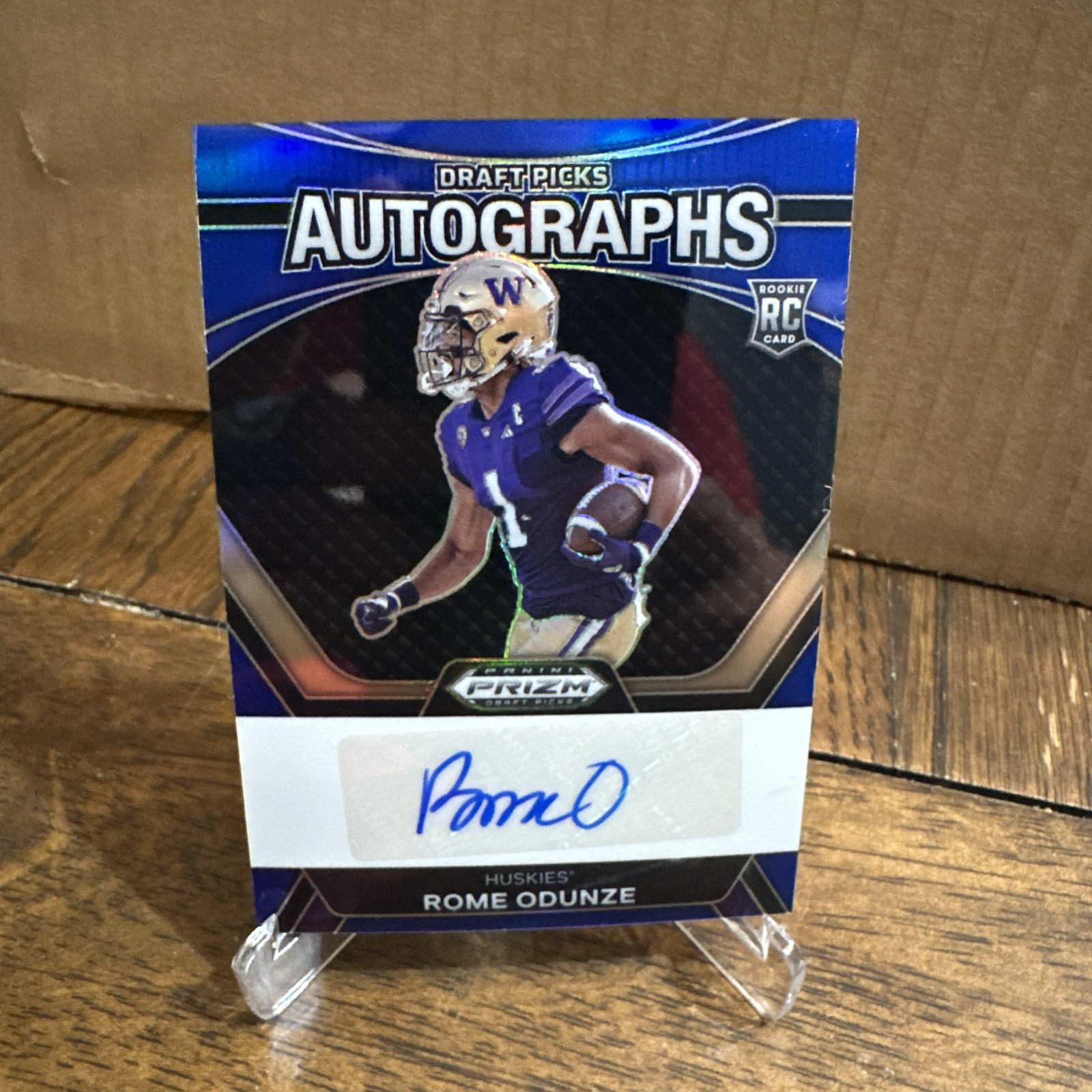 2024 Panini Prizm Draft Picks - Blue Autographs Rome Odunze /149