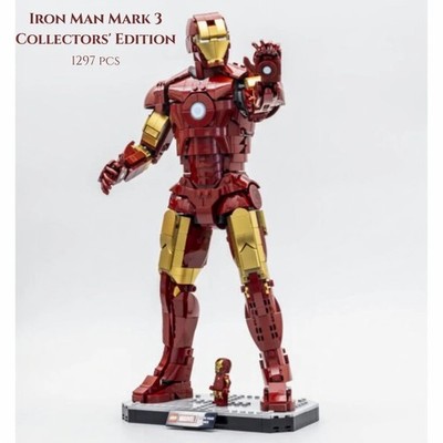 Bausteine - Iron Man Mark 3 Collectors' Edition | 1297 Teile (76344) ABS Bausatz