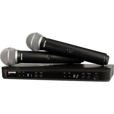 Shure BLX288PG58 DualChannel Wireless System w2 PG58 HH Transmitters Band H9