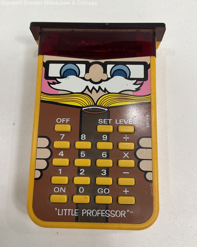 Texas Instruments Brown Yellow Little Professor Calculator 1978 Educational