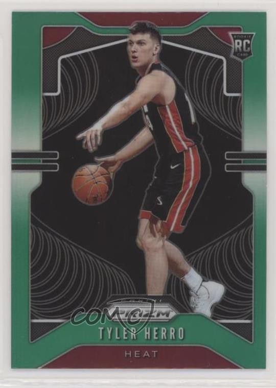 2019-20 Panini Prizm Rookie Green Prizm Tyler Herro #259 Rookie RC 4l3