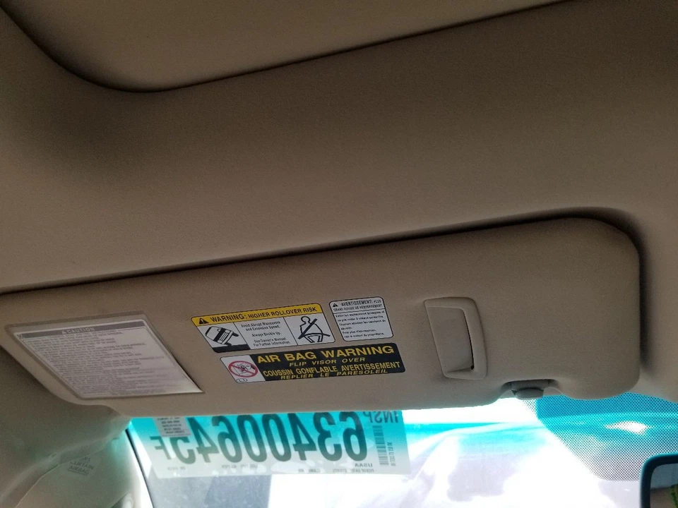 08 2008 LEXUS LX570 JUEGO PARASOL BEIGE ILUMINADO CONDUCTOR IZQUIERDO Foto 2 de 4