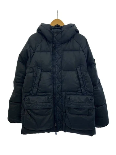 Piumino STONE ISLAND lino indumento cappuccio M blu navy