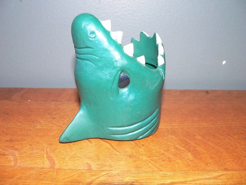 Vintage 1991 Kool Buddies Shark Koozie Drink Holder Made in Houston Texas USA