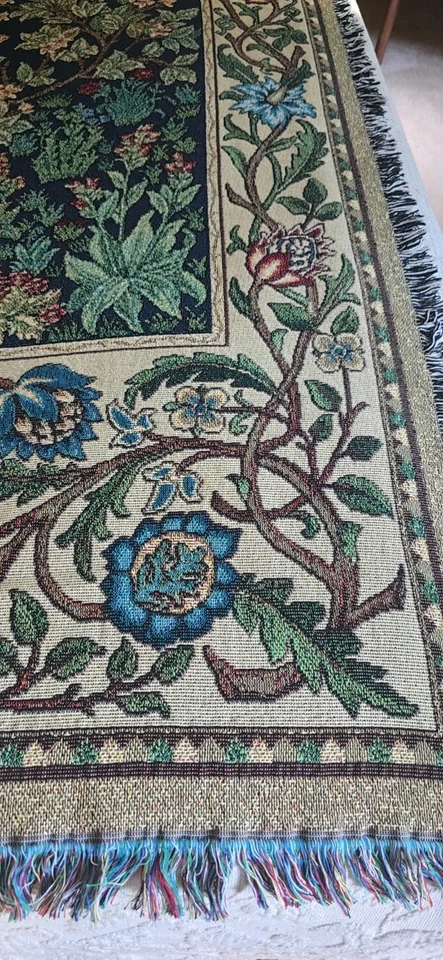 Tejedores Pure Country 100 % algodón hechos en EE. UU. Tree of Life 72" x 52"  Foto 3 de 4