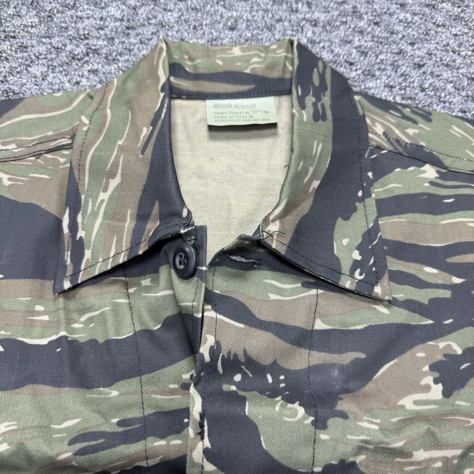 Rothco BDU Shirt Mens Medium Tiger Stripe Camo Ultra Force Pocket Military - Image 2 of 4
