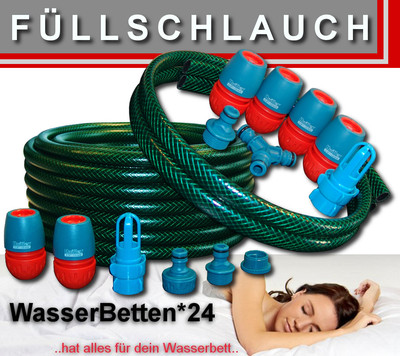 (1,70 /M) Wasserbett Befüllschlauch Füllschlauch Blue Magic 20m Wasserbetten
