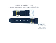 Authentic Invicta Bolt 14194 Black Polyurethane 36.8MM Watch Band
