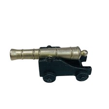 Vintage Penncraft USA Miniature Brass Cast Iron Garrison Cannon 3"