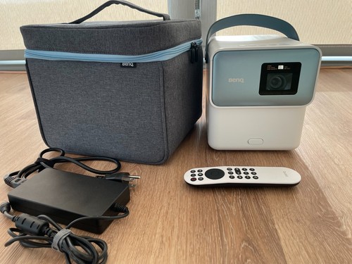 BenQ GP100A Portable Projector + 20 watt Speakers + Android TV + Premium Case