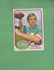 1976 Topps Football Set BOB GRIESE Card # 255