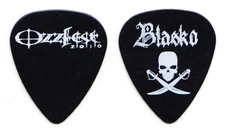 Ozzy Osbourne Blasko Signature Ozzfest 2010 VIP Black Guitar Pick - 2010 Tour
