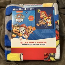 Paw Patrol Nickelodeon Throw Blanket 40" x 50" Silky SUPER SOFT NEW
