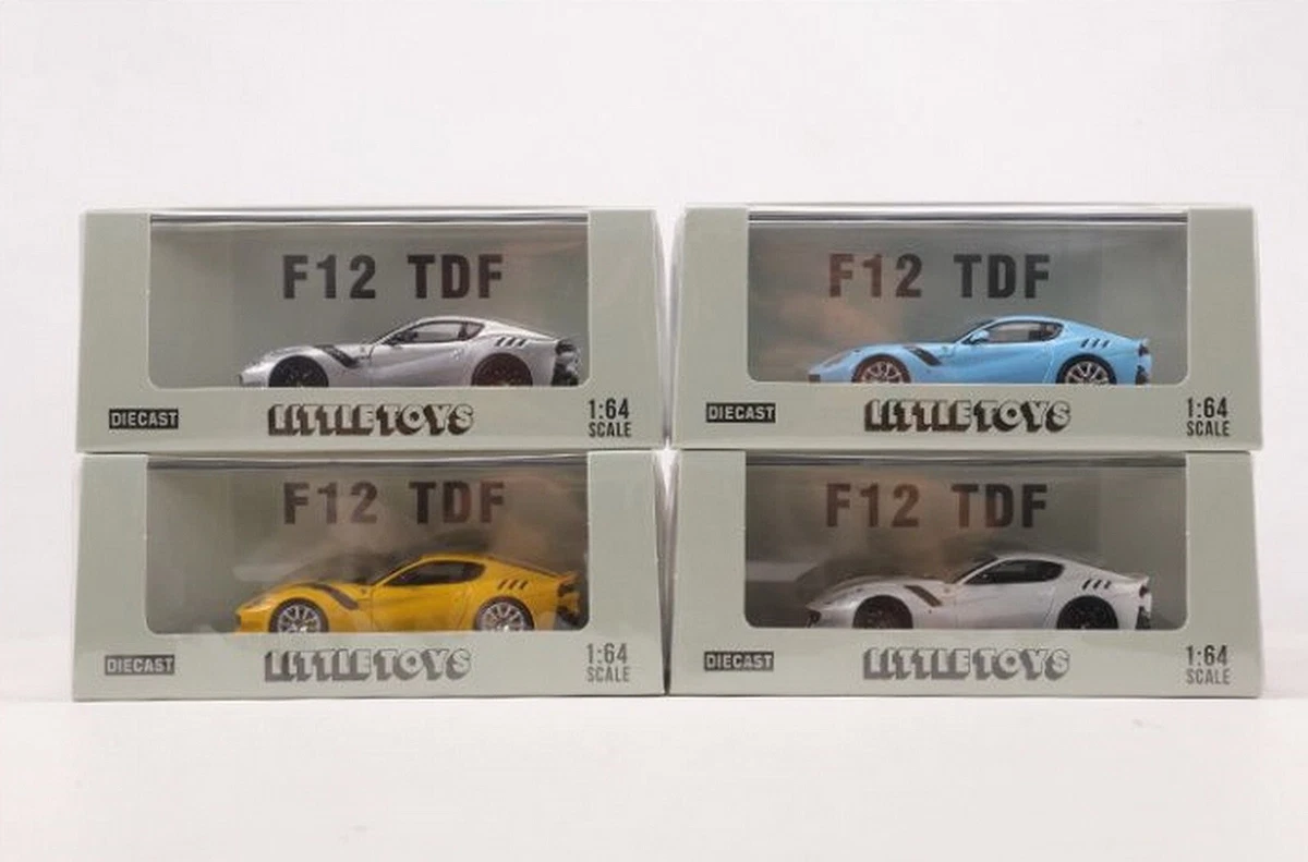 【限定499台】フェラーリF12 TDF ミニカー1/64スケール　ライトブルー Little Toy 1/64 Scale Ferrari F12 TDF Blue Diecast Car Model