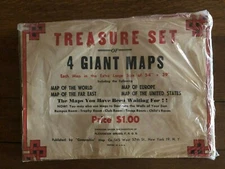 Vintage Maps Treasure Set of 4 Giant Maps by Geographia Alexander Gross BH