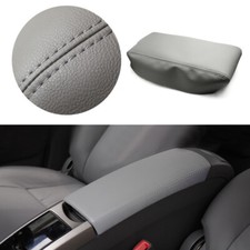 Grey Leather Center Console Armrest Storage Box Cover for Toyota Prius 2004-2009