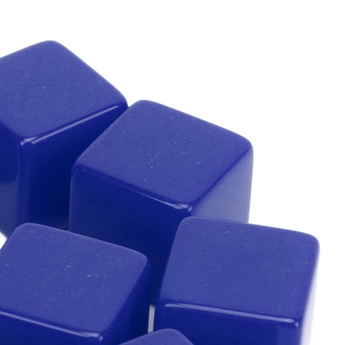 (Blue)30 Pcs 16mm Dice Set Six Sided Blank Dice Write On Cubes Game CH - Afbeelding 22 van 23