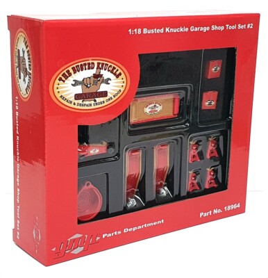 Remorque Auto Busted Knuckle Garage - Rouge - 1:18 GMP - Neuf