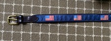 VINEYARD VINES Boys Size 28 Made in USA Flag Stars and Stripes Canvas Belt
