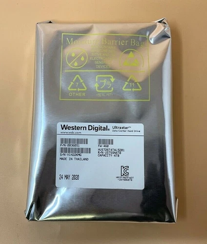 WD Ultrastar 4TB SAS Hard Drive 7200 RPM 256MB Cache 3.5" 512e TCG P3 (0B36501)