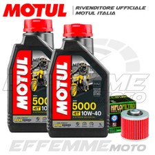 Tagliando YAMAHA XVS 125 Drag Star 2002 2003 2004 MOTUL 5000 10W40 + filtro olio