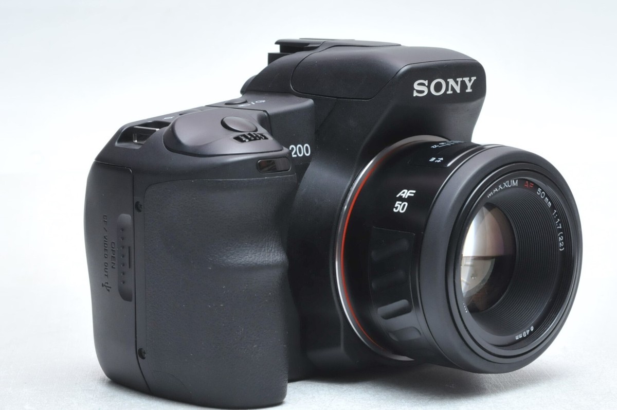 SONY α200 DSLR-A200 【789】 Sony Alpha a200 DSLR Camera W/Minolta 50mm F1.7 Lens Kit | eBay