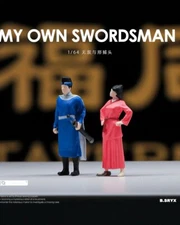 1/64 2Pc My Own Swordsman Scene Props Miniature Model Figure For Car Vehicle Toy