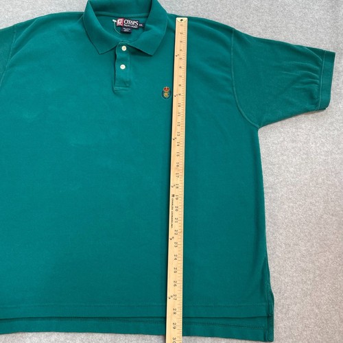Polo uomo Chaps Ralph Lauren XXL verde acqua golf casual vintage cotone - Foto 5 di 14
