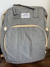 You Are My Sunshine Gray Nylon, Polyester Young Fashion Diaper Backpack U471