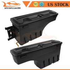 Pair Truck Bed Storage Tool Box For 2007-2019 Chevy Silverado 1500 Gmc Sierra