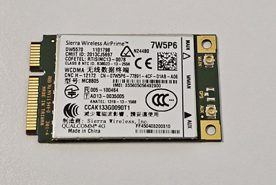 ++ Sierra Wireless AirPrime ++ DW5570 ++ 4G Modul ++ WWAN ++ 7W5P6 ++ DELL