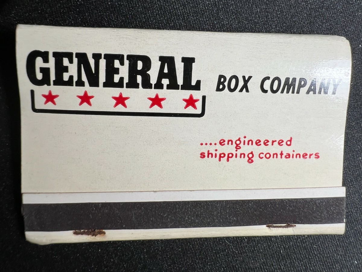 VINTAGE MATCHBOOK - GENERAL BOX COMPANY - CHICAGO, IL - UNSTRUCK