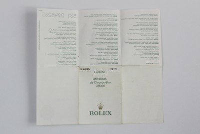 Rolex 179171 100% originale Rolex Certificato di Garanzia Garantie GARANZIA  2005 | eBay