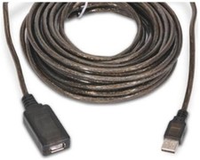 25ft Active/Amplified USB 2.0 Male-Female Extension Camera/Webcam/Printer Cable