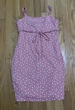 Urban Outfitters Coral Floral Dress Size Small Adjustable Straps