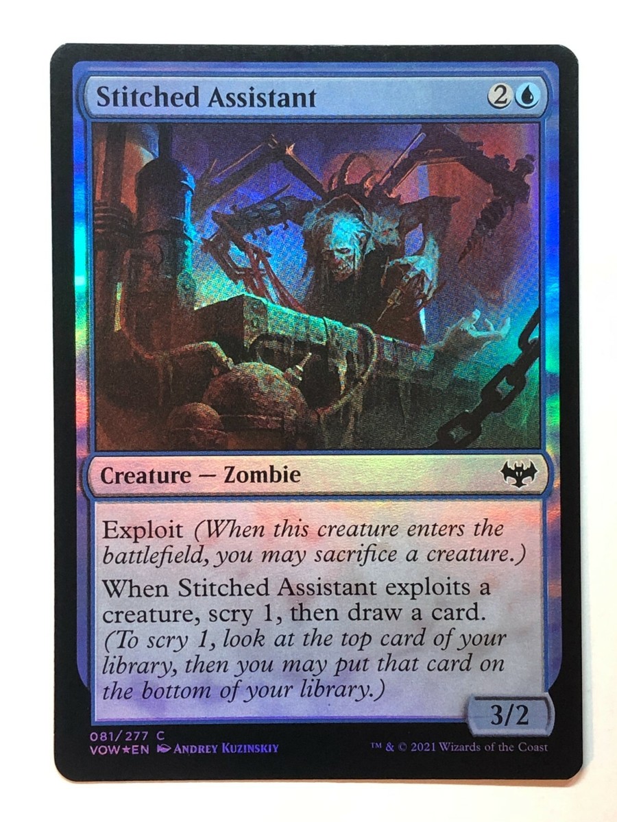 MTG Innistrad: Crimson Vow Stitched Assistant 81 Foil NM/M | eBay