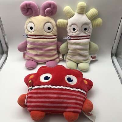 Schmidt Spiele 3 Sorgenfresser - Mika, Polli und Ernst ca. 18 - 24 cm Neuwertig