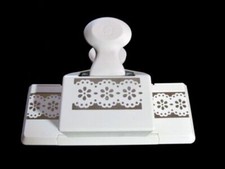 Martha Stewart DOILY LACE TRIM Punch Flower Border Large punch