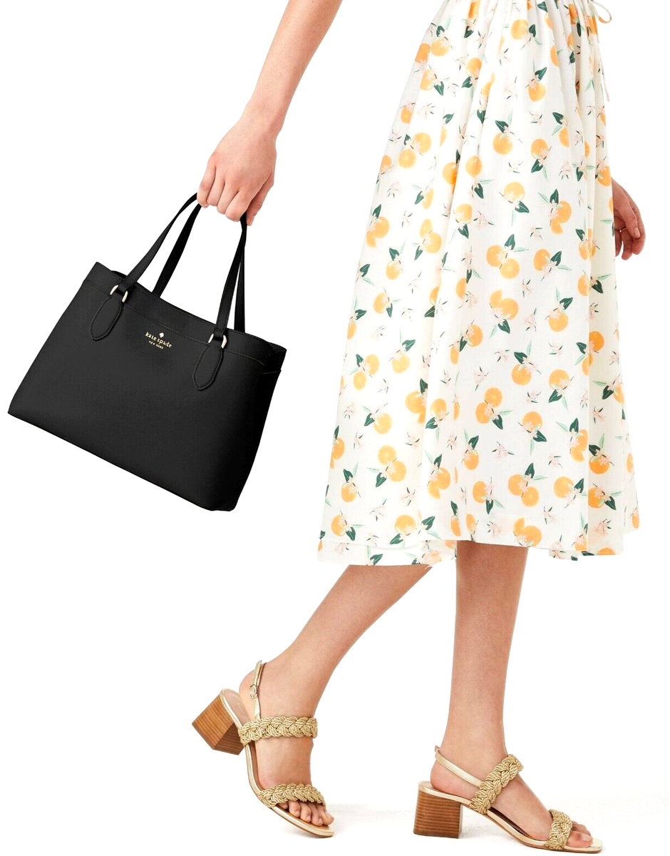 New Kate Spade Sienna Satchel Grain Leather Black | eBay