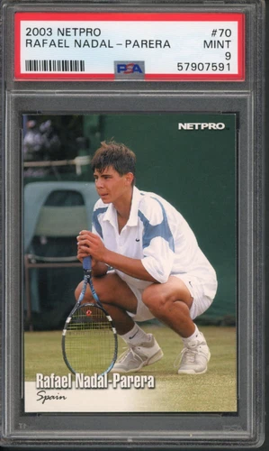 Rafael Nadal 2003 Netpro #70 RC Rookie PSA 9