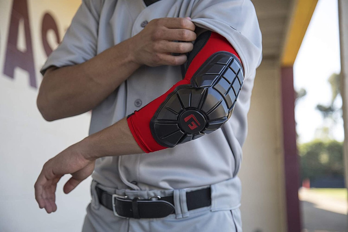 G-Form Elite Speed Batter's Coudière de baseball – Coudière de baseball discrète avec sangles réglables – Gris, adulte L/XL