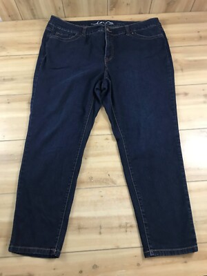 INC Denim Jeans Womens Sz 20W Med Wash Skinny Leg Slim