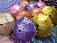 Indian Handmade Boho Decorative Sun Shade Lot Of 30Pc Hippie Parasol Umbrella