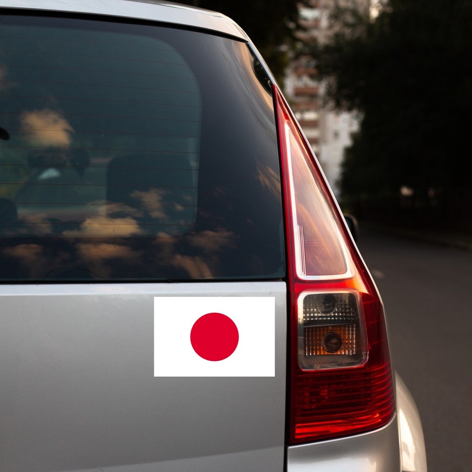 Japanese Rising Sun Vinyl 日本 - Standard Japanese Flag Sticker Japan Rising Sun Vinyl Nihon Nippon ...