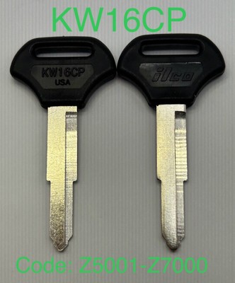 2 Key Blanks 1986-2006 Kawasaki GTR 1000 GTR1000 2003+ KLX400 KLX 400 Keys 