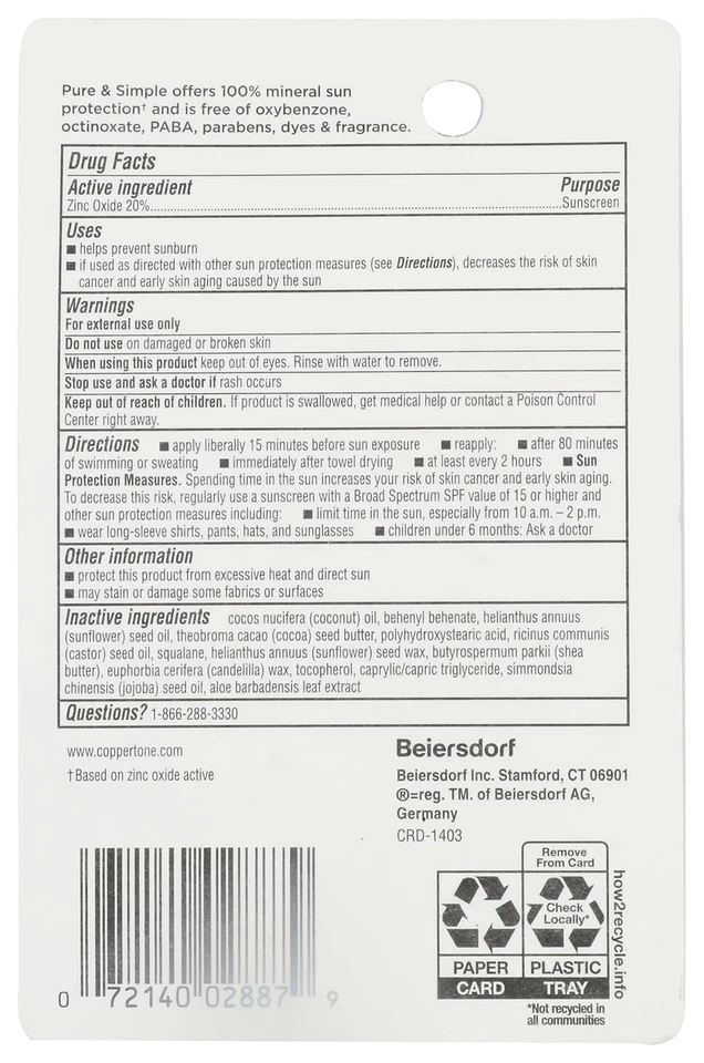 Protector solar para niños Pure and Simple FPS 50, hipoalergénico, protector solar mineral f Foto 2 de 4