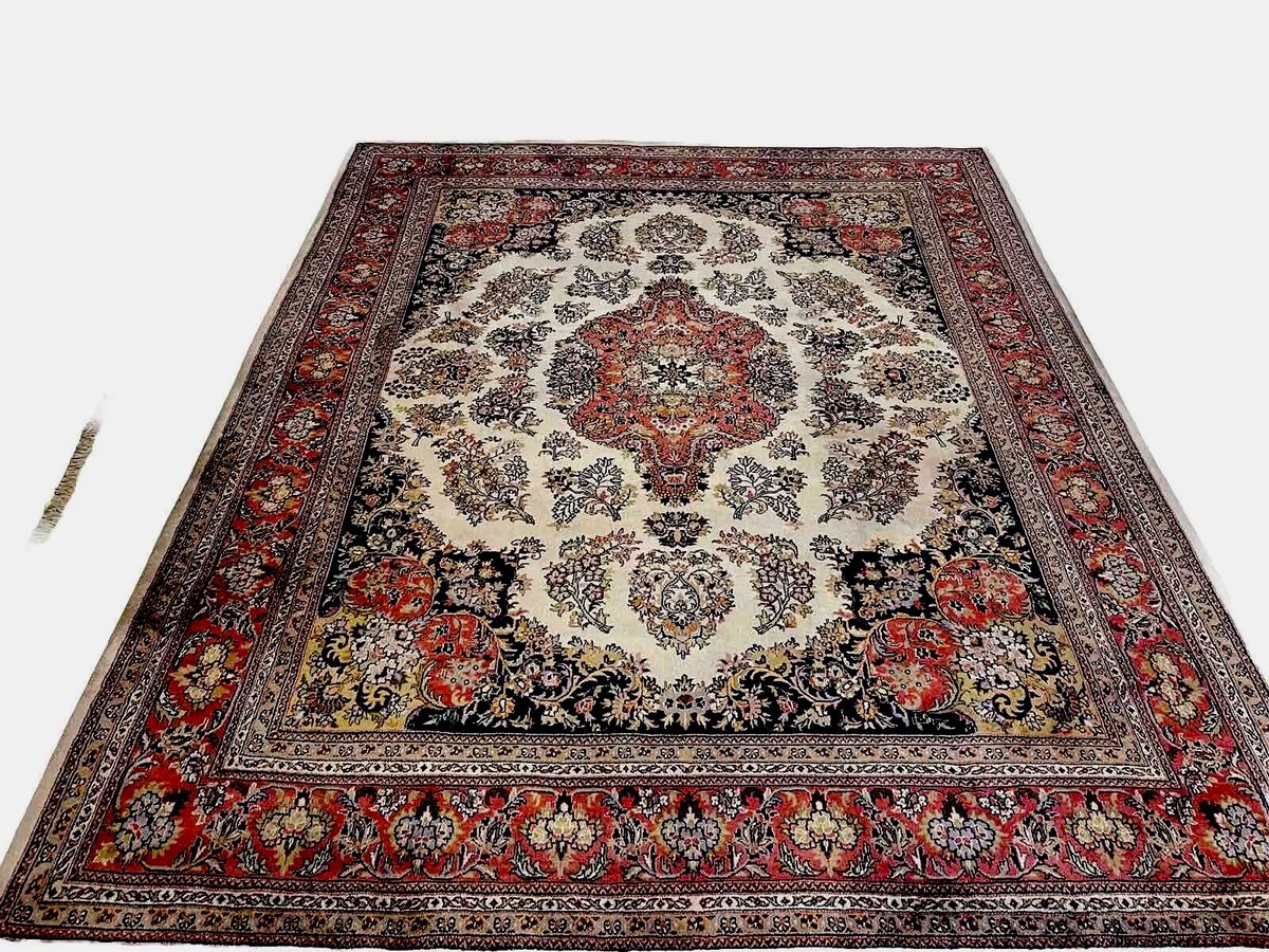 Kaschmir Teppich Extra Klasse Handgeknüpf Reine Schurwolle 310x250 Beige