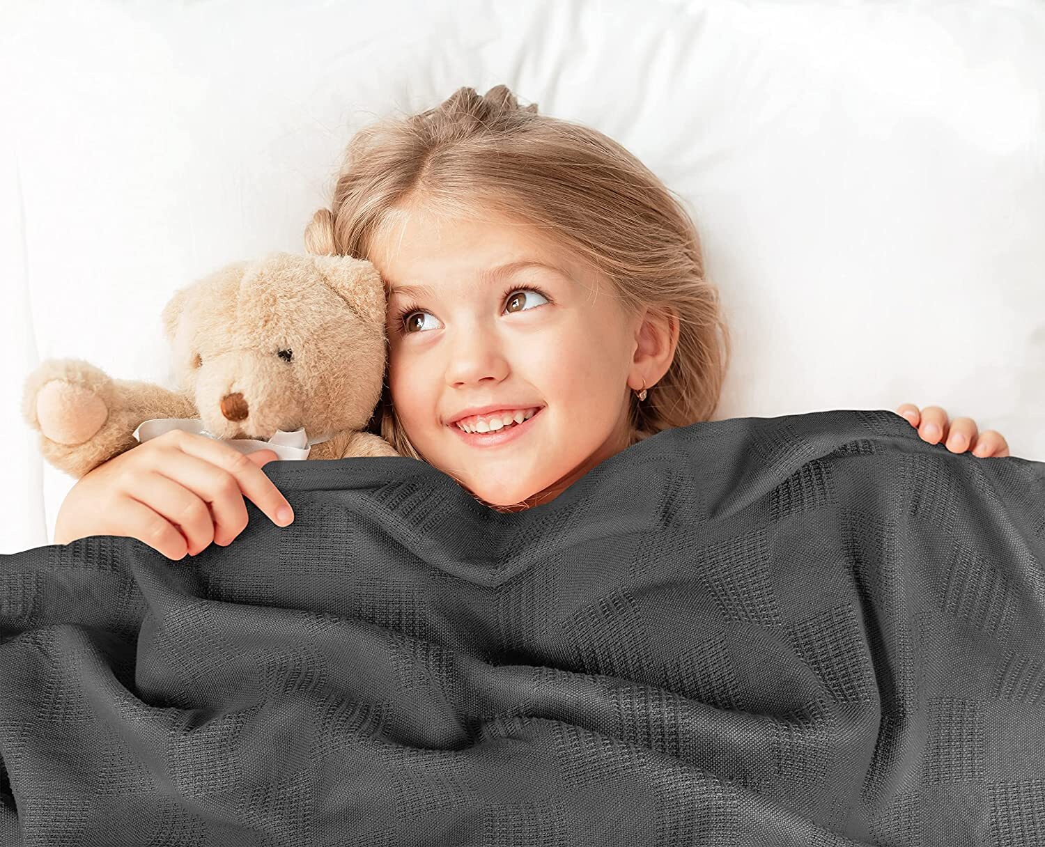 Utopia Bedding 100 Cotton Blanket (Queen Size 90x90 Inches) 350GSM